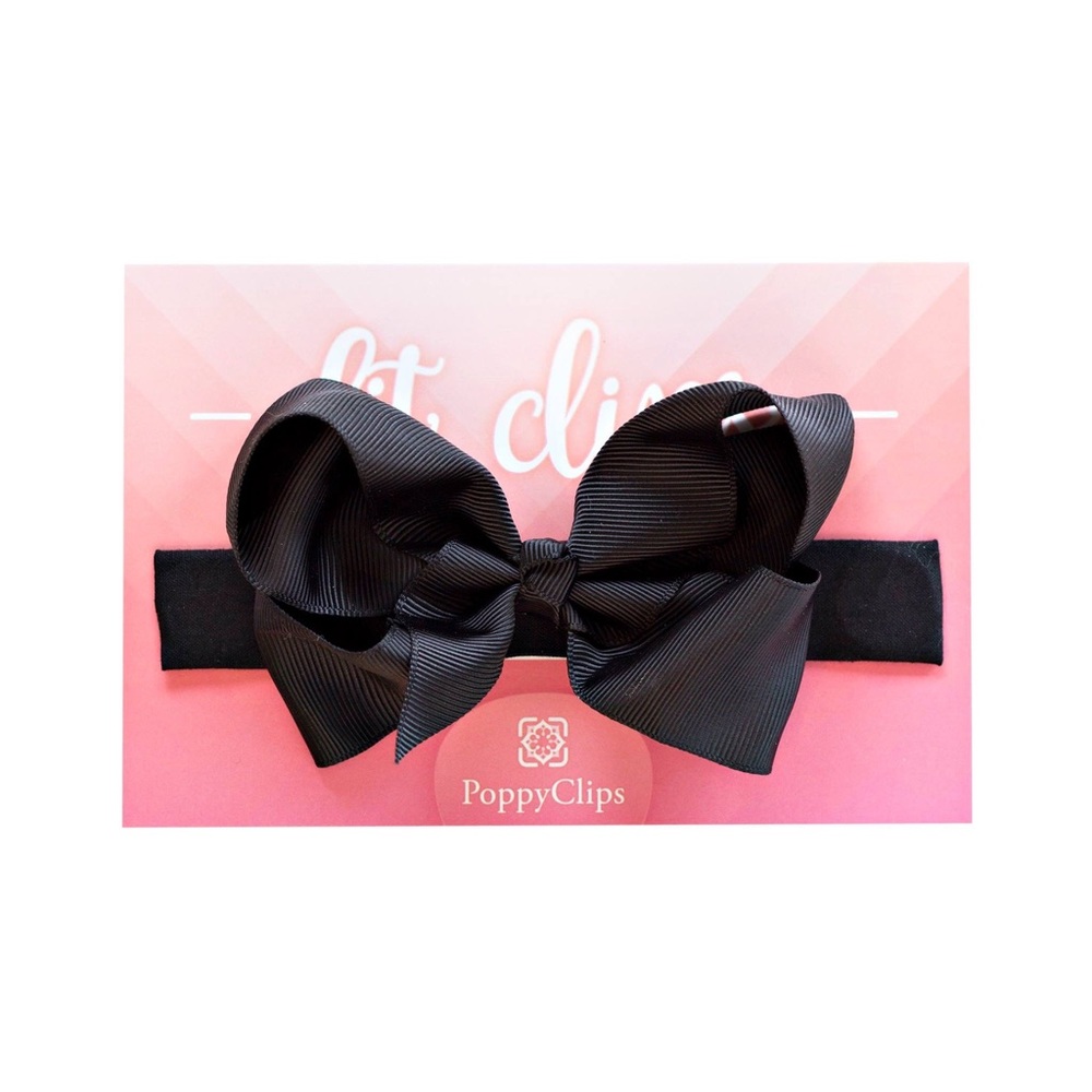 Black FitClip Bow Brand New